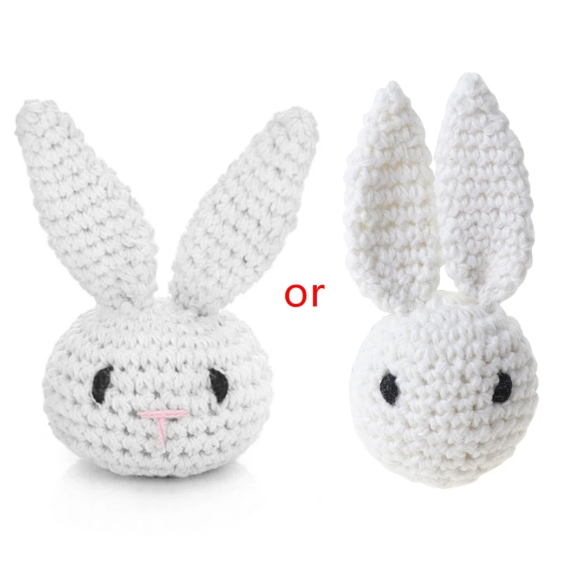 

Handmade Crochet Cotton Rabbit DIY Baby Pacifier Chain Accessory Infant Teether