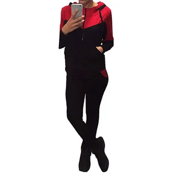

Two Piece Set Top and Pants Women Outfits European Style Woman Sports Sets Hoodies+long Trouser Women Tracksuit