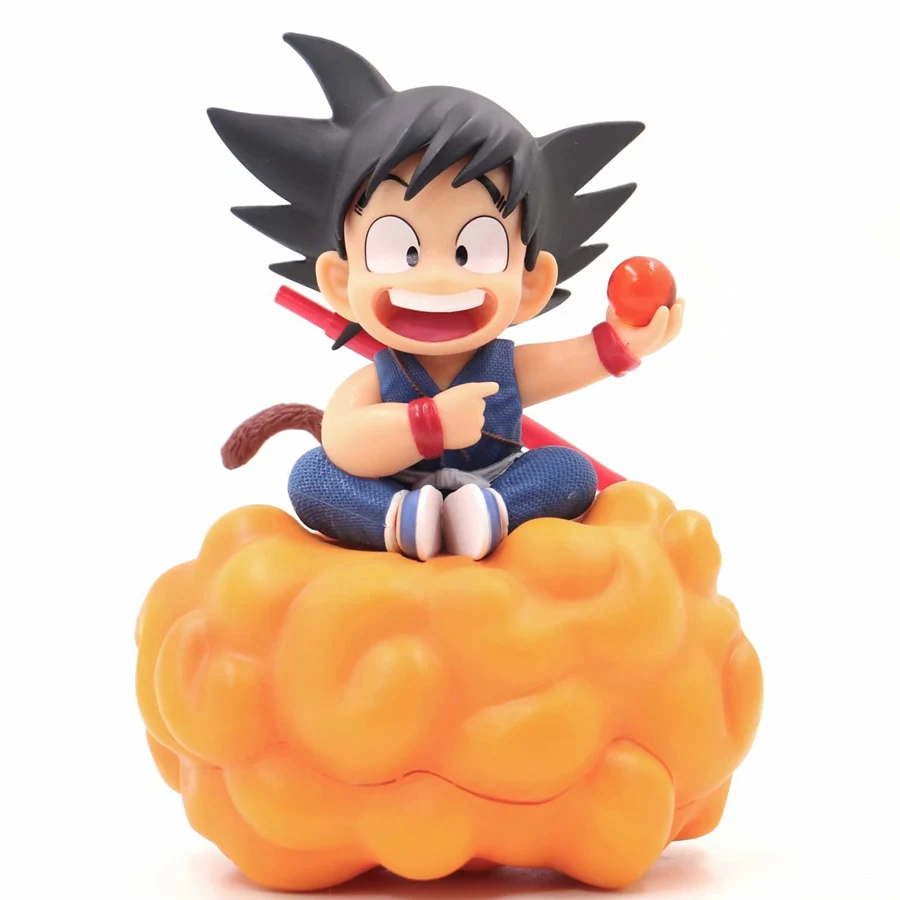 

18 cm Dragon Ball Goku Action Figure Anime Goku Feet on The Cloud PVC Dolls Collection Model Kids Toys Birthday Christmas Gift