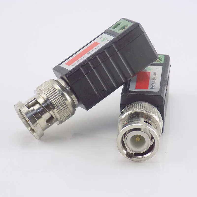 1 пара Bnc Мужской Коаксиальный Cat5 CCTV витой Bnc пассивный видео компенсационный трансивер камера Utp кабель коаксиальный переходник для Cctv камеры K18