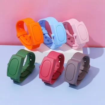 

Portable Silicone Sanitizer Bracelet Wristband Hand Soap Dispenser Band Squeeze Bottle Hand Sanitzer Soap Dispenser Wristband