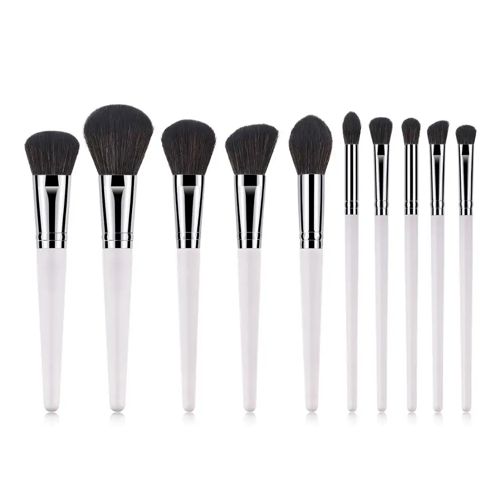 10pcs Makeup Brushes Synthetic-Natural Hair Maquiagem Professional Eyeshadow Foundation Beauty Makeup Tools For Face