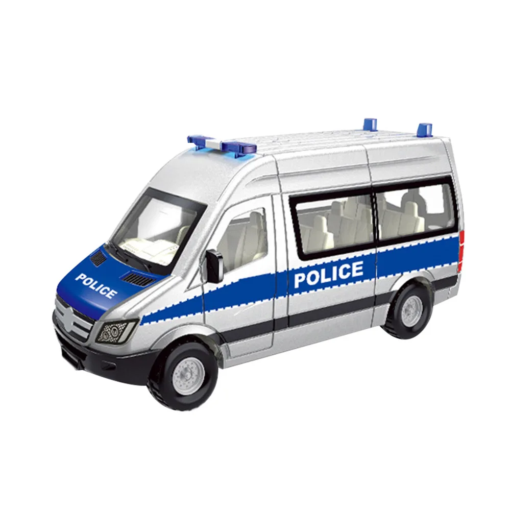1Pcs Mini Simulation Special Police Rescue Vehicle Diecast Rescue Ambulance Police Car Pull Back Model Development Boy Kids Toys