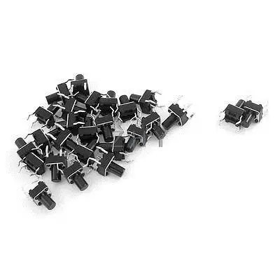 

26 Pcs 6 x 6mm x 12mm PCB Momentary Tactile Tact Push Button Switch 4 Pin DIP