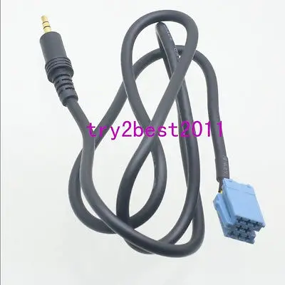 

DHL/EMS 20 Sets BLAUPUNKT 8-PIN 3.5MM AUX INPUT AUDIO CABLE LEAD SMART PHONES & iPOD -C1