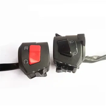 

universal 22MM 7/8" handlebar control part moto switches horn turn signal headlight electrical motorcycle switch double throttle