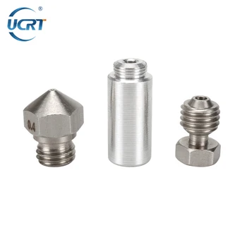 

1Set MK10 All Metal Hotend Kit M7 0.4mm MK10 Nozzle Thermal Barrier Aluminum Throat Tube For Wanhao &i3 Connector For 3D Printer