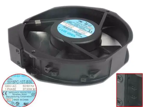 

NMB-MAT 5915PC-10T-B30 B00 AC 100V 37/33W вентилятор охлаждения сервера