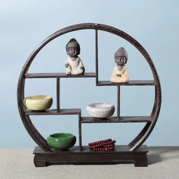 

1 pcs Modern Home Office Decoration Accessories Miniature Figurines Redwood Crafts Solid Wood Shelf A Variety Of Styles ZPJ038