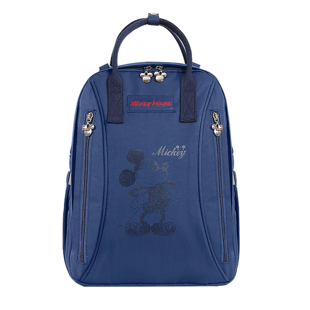 Navy Blue Новая сумка для подгузников с изображением Диснея Минни Микки Мауса, рюкзак для мам, сумка для коляски, большая вместительность, сумка для пеленания, Органайзер - Цвет: Navy Blue