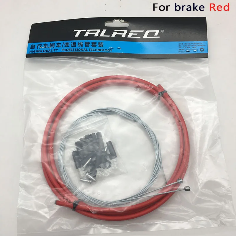 For Brake Red TRLREQ 4/5 мм MTB дорожный велосипед велосипедный тормоз/переключатель линия автоматической фокусировкой горный велосипед высокая прочность велосипедные аксессуары регистрация - Цвет: For Brake Red