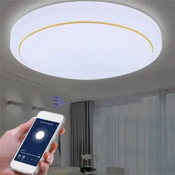 

3000LM 48W CW+WW FYxd005-001 WIFI Smart Ceiling Light AC85-265V Timer Dimmable APP Control Ceiling Lamp Fcmila Bedroom Lantern