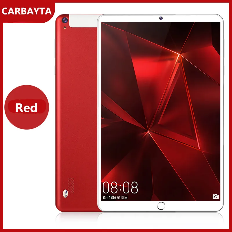 CARBAYTA 10 1-дюймовый Восьмиядерный процессор MediaTek IPS 6 ГБ ОЗУ 128 Гб ПЗУ сотовый 2 SIM