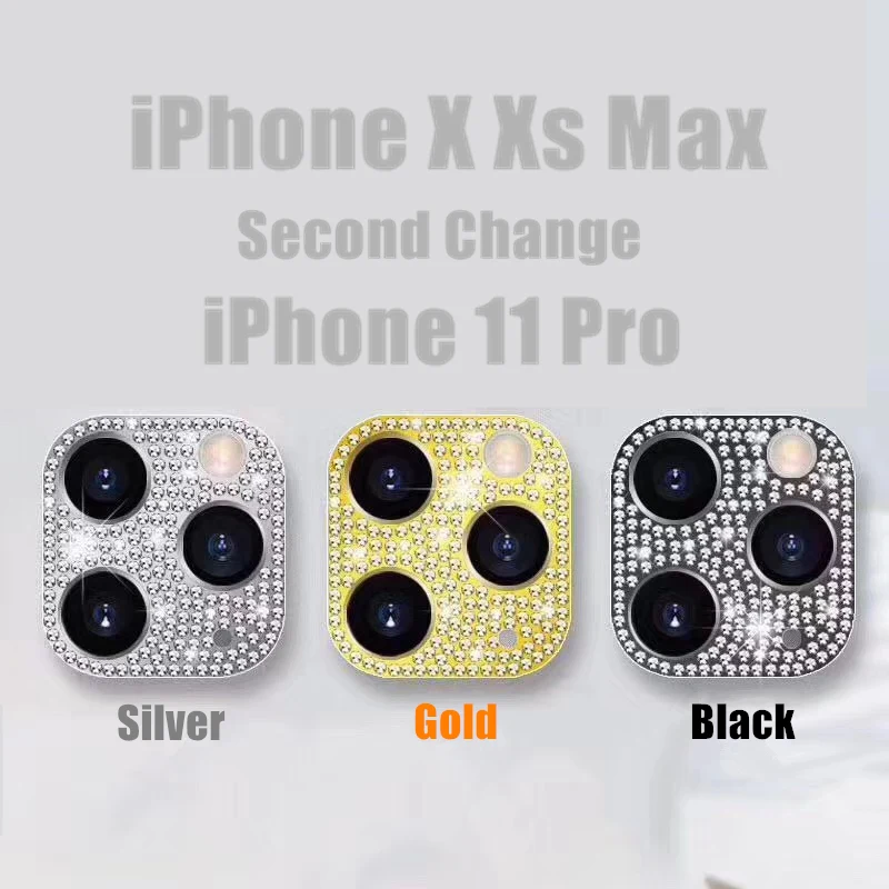 Для iPhone X XS Задняя крышка объектива камеры задняя защита вторая Замена для 11 Pro