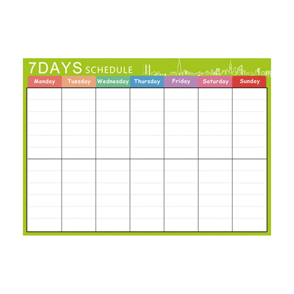 Schedule 587 5 Стикер сообщений, стикер на холодильник, магнитный календарь, доска Magnetci, ПЭТ магнит, пластик, долговечный холодильник, магнит, домашний декор - Цвет: Schedule 587 5