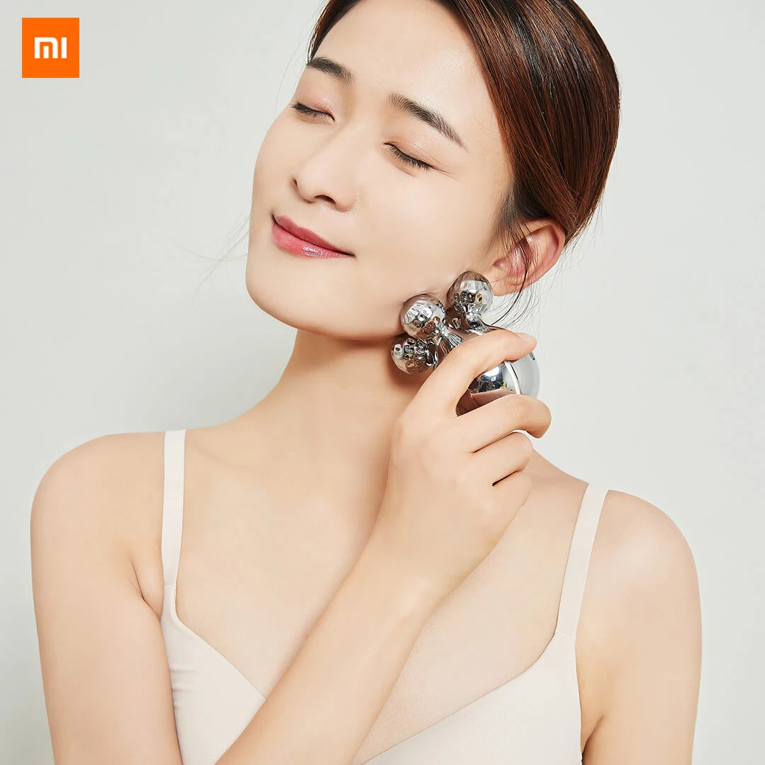 

New Xiaomi Mijia Youpin MomoDa micro current roller massager Solar panel spontaneous micro current