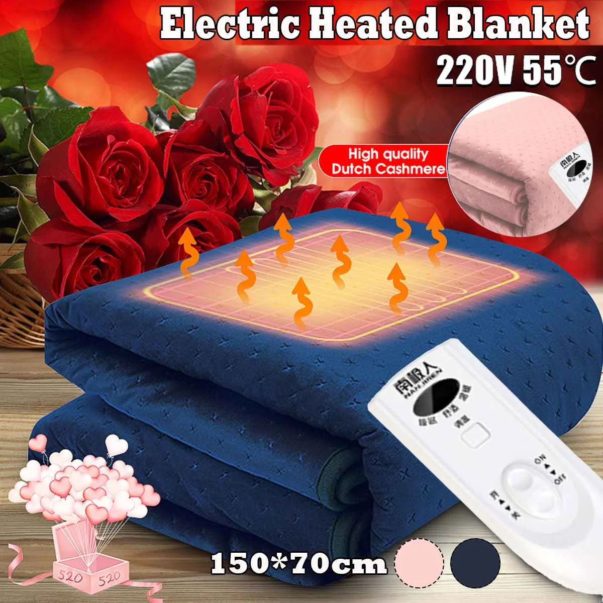 

220V Waterproof Electric Heaters Pad Adjustable Temperature Blanket Winter Warm Bed Heating Mat Heating Winter Pad Cushion