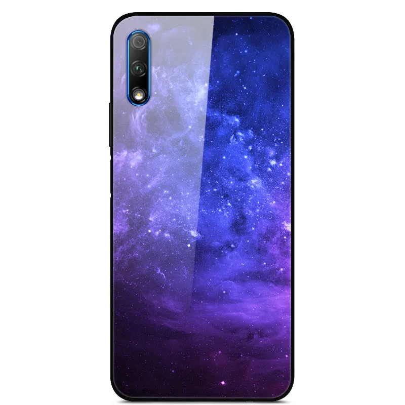 Роскошный чехол для huawei Honor 9X, чехол из закаленного стекла, силиконовый чехол для телефона huawei Honor 9X X9 9 X, чехол s для Honor 9X - Цвет: 55