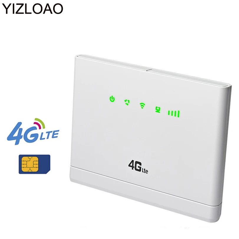 YIZLOAO 4G Wireless Wifi Router With 3G 4G LTE Modem SIM Card Slot For