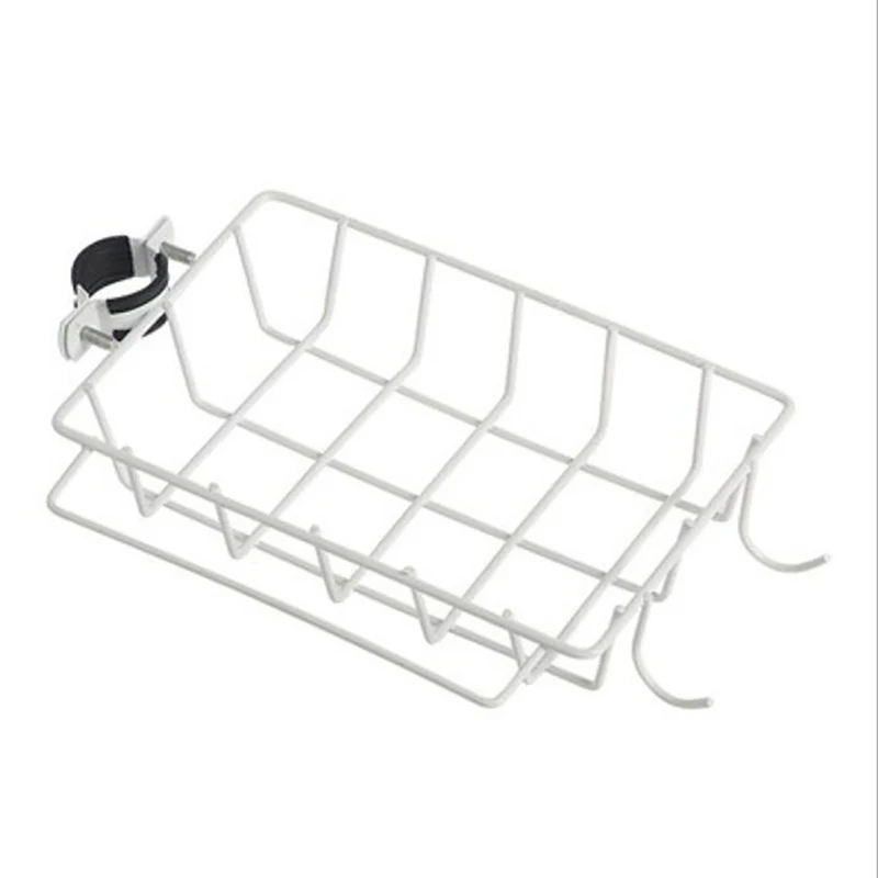 Kitchen Free Punching Sink Towel Sponge Brush Bathroom Shower Gel Shampoo With Two Hook Storage Rack Faucet Rack