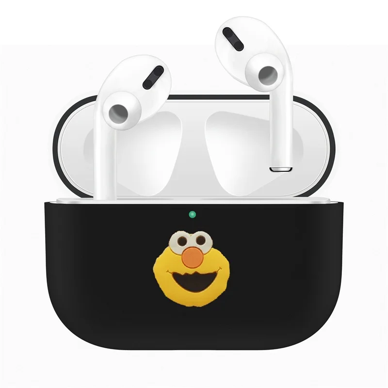 Для Apple AirPods Pro Чехол для замены ТПУ милый защитный чехол для AirPods 3 беспроводной Bluetooth наушники протектор рукав - Color: Black 14