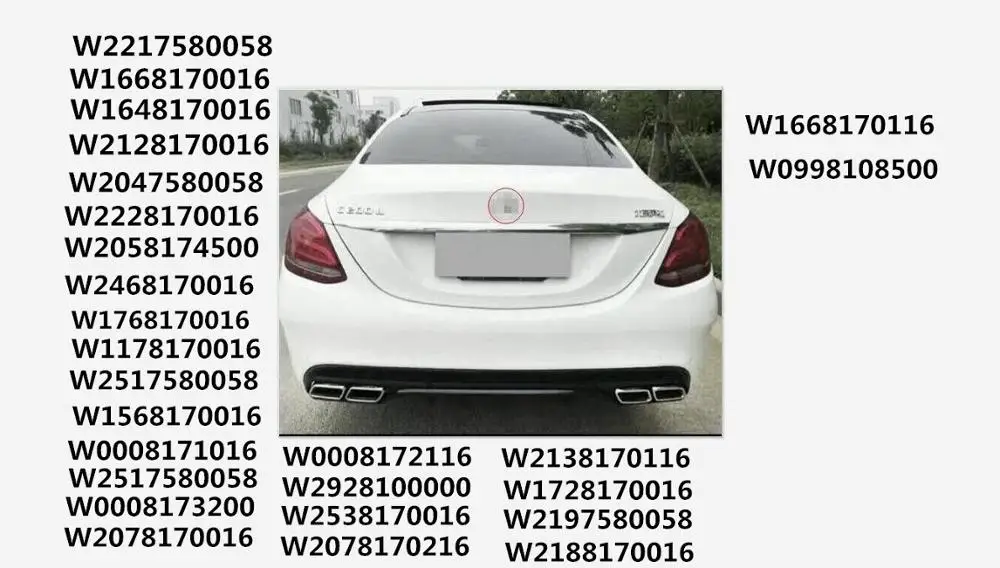 

Star Logo Emblem Badge for Mercedes Benz A C E CLA GLC Class 3 Pins with Original Arc W212 W222 W221 W176 W204