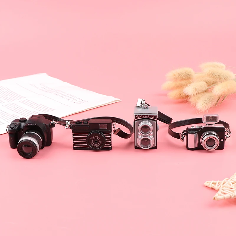 Fashion Retro Mini Doll Accessories Digital Camera Dollhouse Miniature Decoration Toy For Children Gift