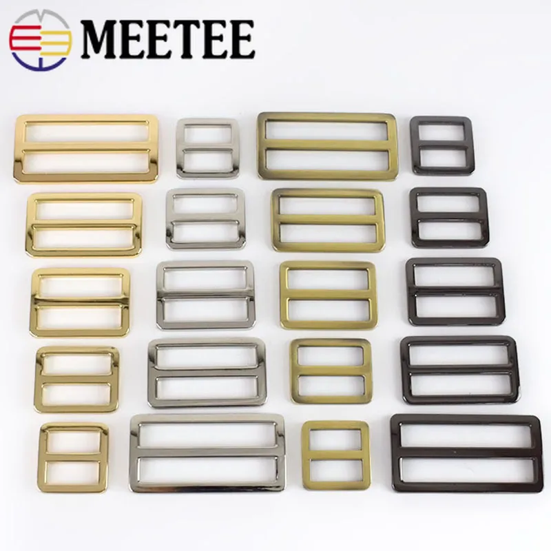 10pcs Webbing Straps Metal Slider Tri Glide Adjuster Buckles Bag Shoes Belt Clasp Hooks DIY Leather Ring Part Accessories F4 4|Buckles & Hooks| - AliExpress