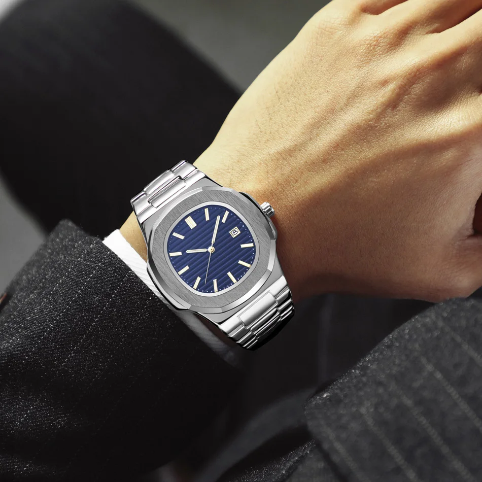 Часы TACTO Patek мужские модные деловые водонепроницаемые|Кварцевые часы| |