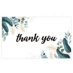 Pack of 30 Elegant White Thank You Cards for Small Business Gifts and Decor (30pcs)