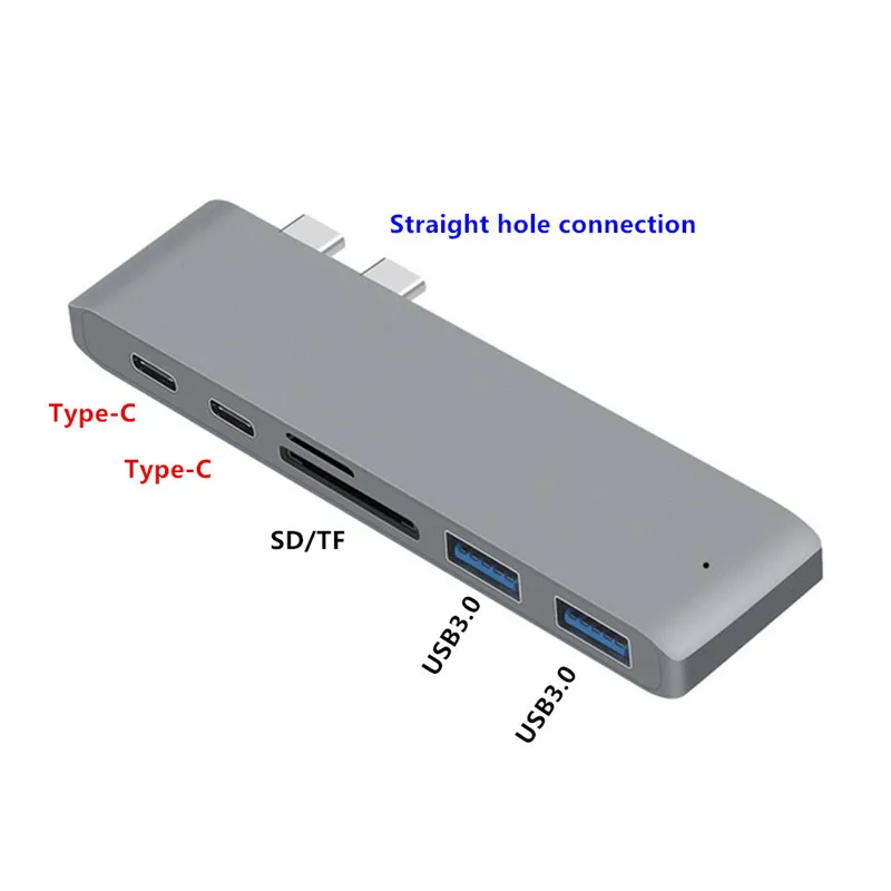 Хаб для смартфонов Type C USB 3 0 многоинтерфейсный PD высокоскоростной зарядный