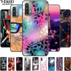 For Xiaomi Redmi 9T Case Redmi9T Silicone Cover Shockproof Phone Cases for Xiaomi Redmi 9 T Coque Silicon TPU Painted Flower