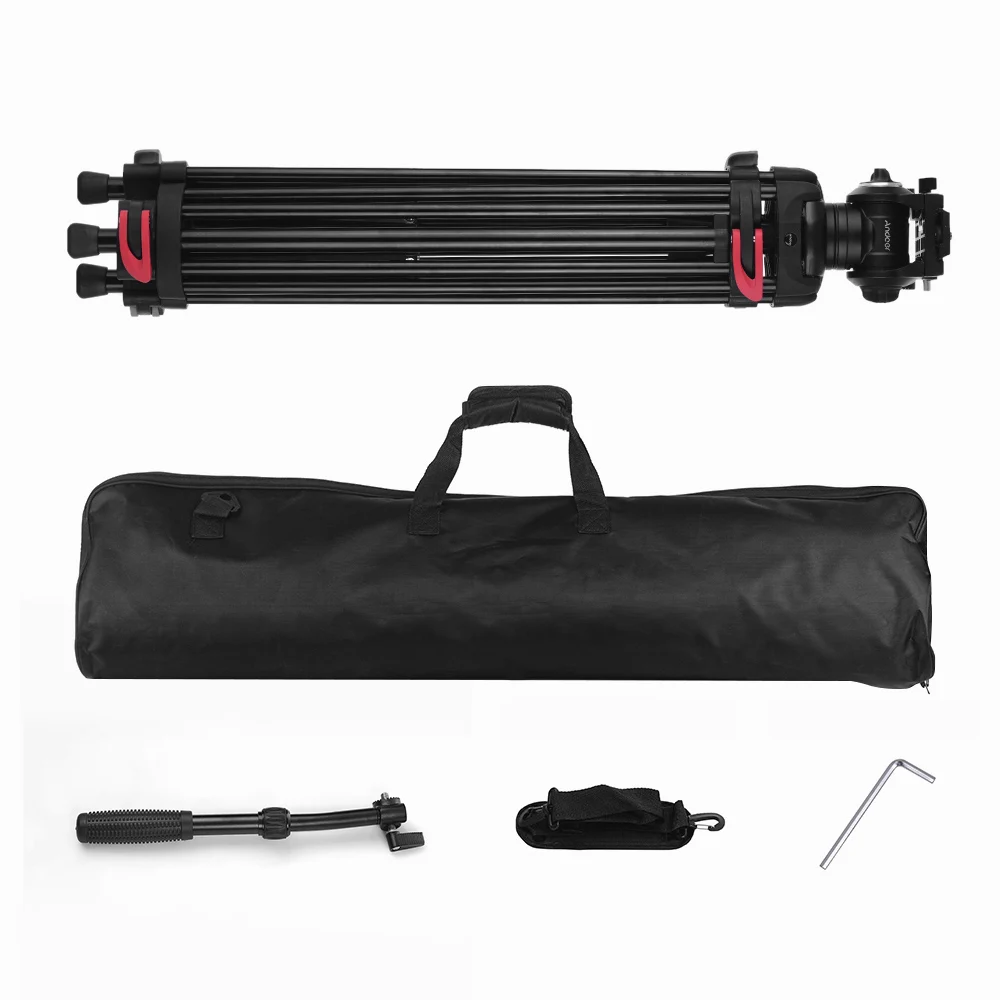 Andoer XTK-8018 Профессиональный штатив из алюминиевого сплава для камеры Canon Nikon sony DSLR camera s Camcorder штатив 180 см Макс. Высота