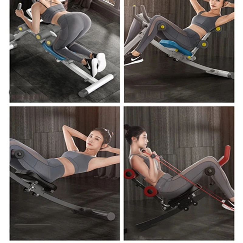 Multifunctional Abdominal Board Foldable Sit Up Assistant Home Fitness Equipment Female Abdomen Muscle Waist Machine Gym
