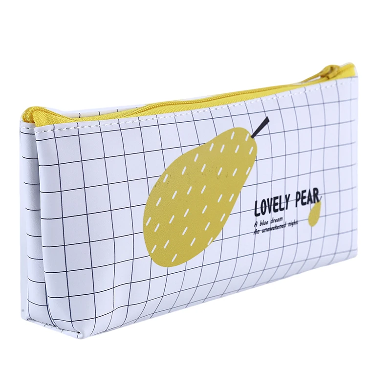 1PC Cute Fruit Rabbit Pencil Case For Girls PU Pen Bag Box Waterproof Stationery Pouch Home Office School Supplies