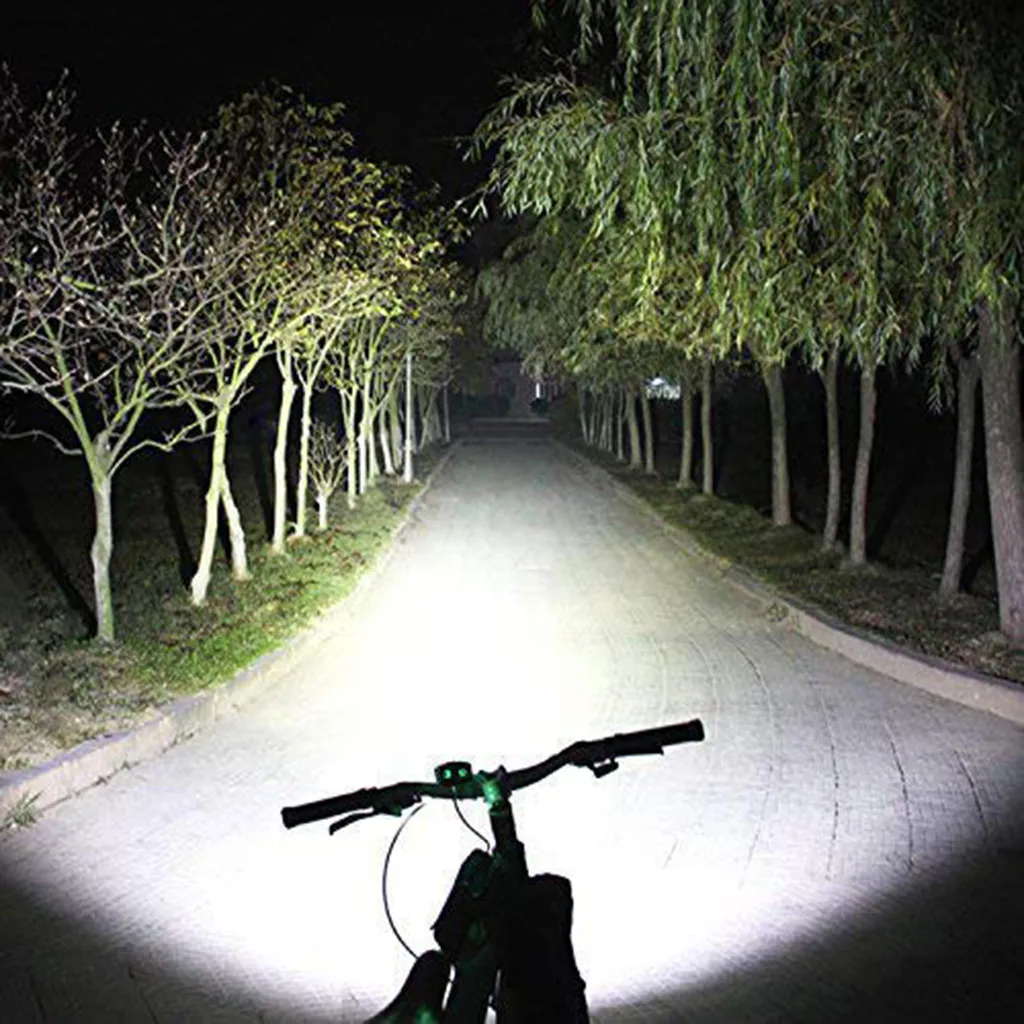 Sale 4800 mAh bicycle light 8.4 volt bicycle light built-in battery USB charging aluminum bicycle light waterproof bicycle set 3