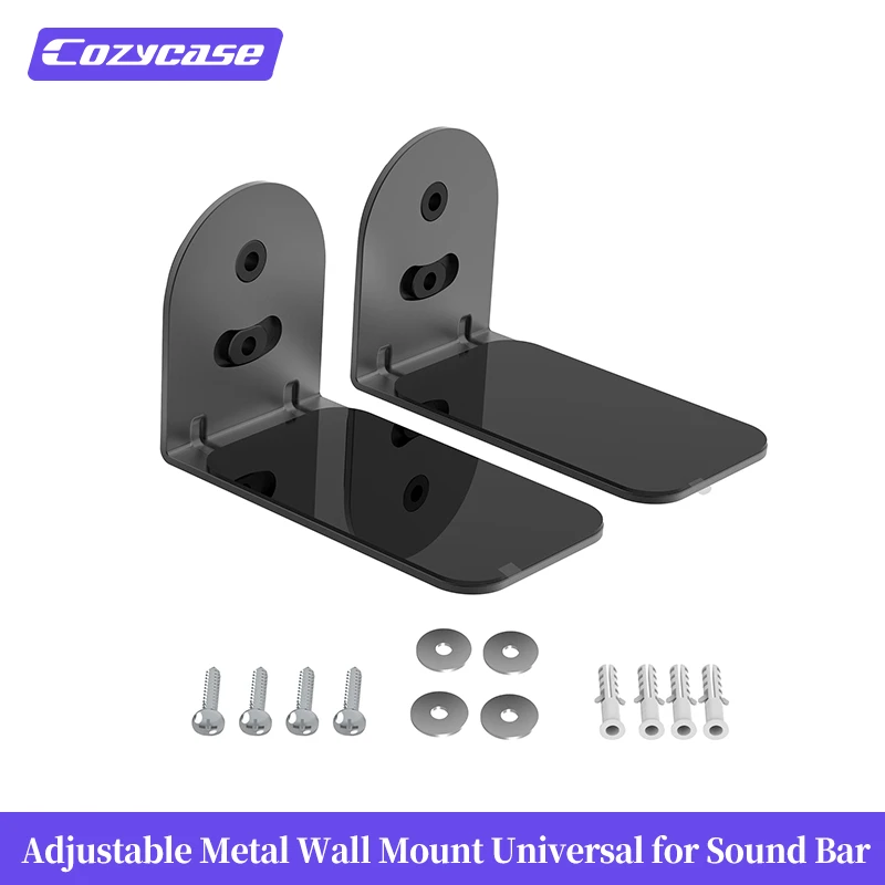Cozycase Universal Sound Bar Wall Mount Holder Adjustable for Bose TV JBL Sonos Samsung SoundBar Stand Shelf|Speaker Accessories| - AliExpress