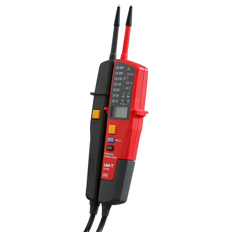Тестер напряжения и непрерывности UT18C класс защиты IP65 водонепроницаемый