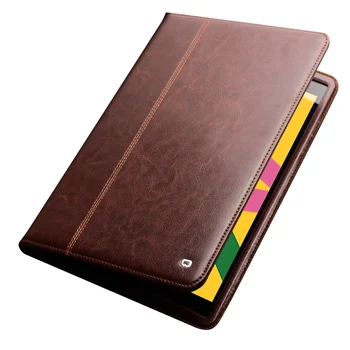 

QIALINO Genuine Leather Flip Case for Apple iPad 10.2 inch Pure Handmade Ultra Thin Dormancy Stand Cover for iPad 10.2 inch