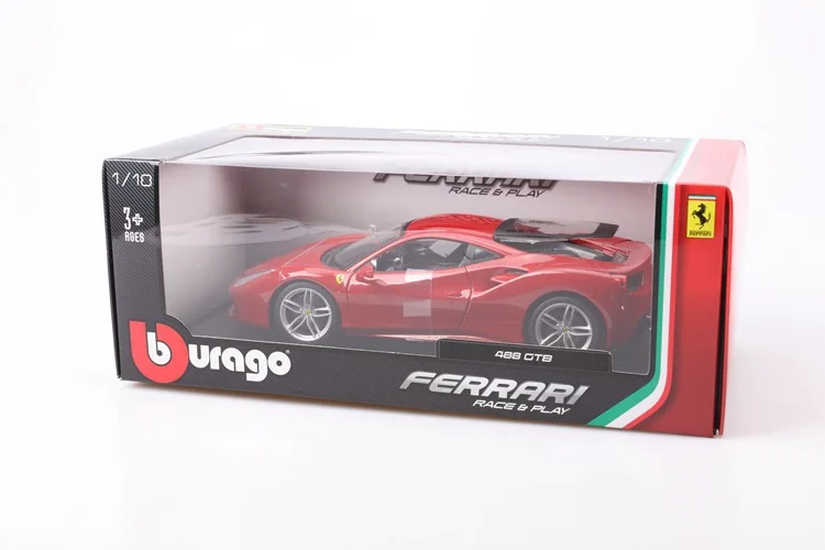 1:18 Высокая литая модель машины Модель Ferrari модель автомобиля 488GTB по форме спортивного автомобиля коллекция моделей для детей Подарки