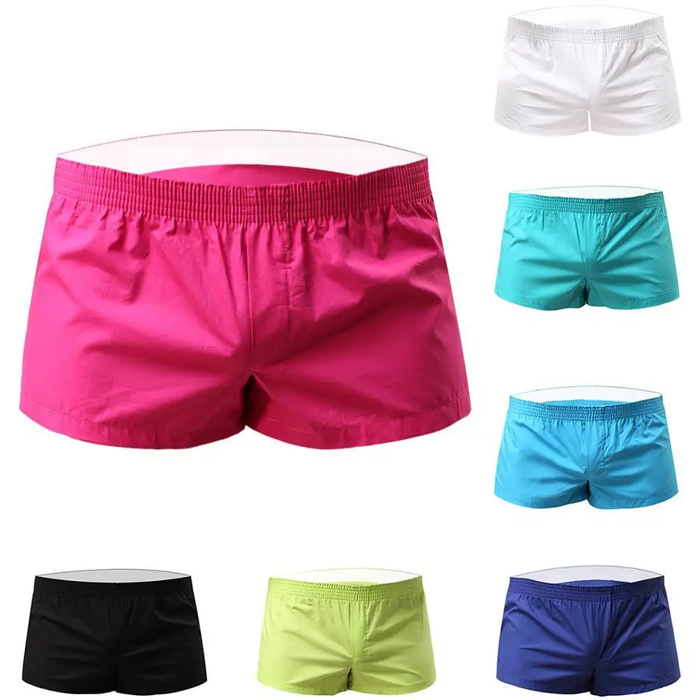 Men Solid Color Summer Sports Gym Elastic Waist Shorts Beach Swimming Trunks pantalones cortos de hombre шорты мужские 2022