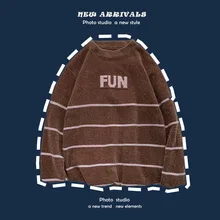 Winter Thick Sweater Men's Warm Fashion Letter Knit Sweaters Man Streetwear Wild Loose Pullover Men Sweter Clothes M-2XL Winter Thick Sweater Men's Warm Fashion Letter Knit Sweaters Man Streetwear Wild Loose Pullover Men Sweter Clothes M-2XL