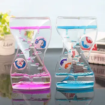 

Creative Moving Drip Oil Hourglass Floating Liquid Oil Acrylic Hourglass Liquid Visual Movement Hourglass Timer Home Decoration