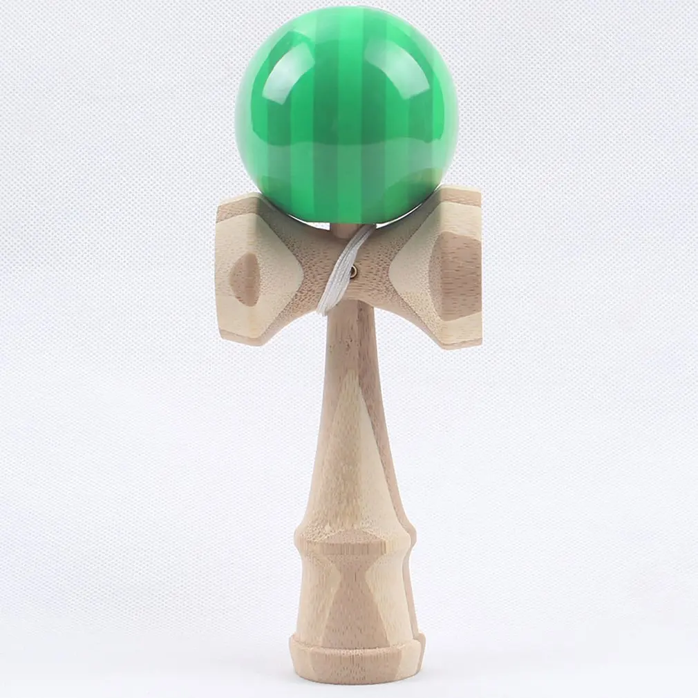 1 шт. профессиональные бамбуковые ПУ краски деревянные Kendama шары умелые Jumbo Kendama на открытом воздухе жонглировать игры шарики игрушки для подарков