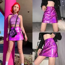 Сексуальные женские стрейч мини-юбка на молнии стиль короткое платье с завязками Коктейльная Вечеринка Юбки