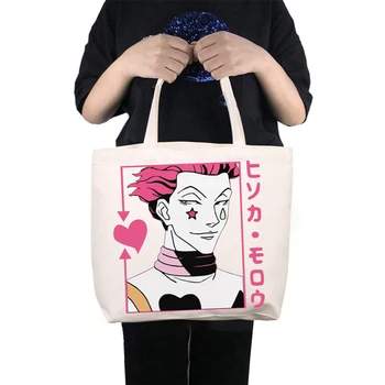 

Japanese Anime Hunter x Hunter Printed Casual Horizontal Canvas Bag Student School Shopping Unisex Shoulder Bag-3