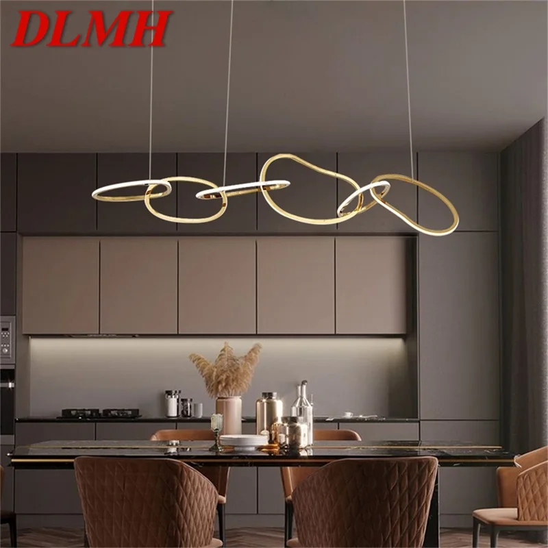 

DLMH Pendant Lights Gold Nordic Contemporary Creative Home LED Lamp Fixture For Decoration Living Room