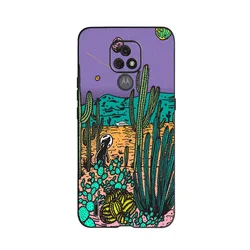 Silicone Soft TPU Phone Cover with Cute Fashion Design - Protective Bumper Case for Moto E7 Plus (Emerald Green)