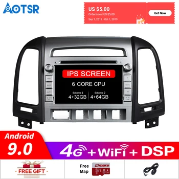 

Android 9.0 Car DVD Player GPS Navigation For Hyundai Santa Fe 2006-2011 Car Multimedia radio Player Stereo Auto Head unit Dsp