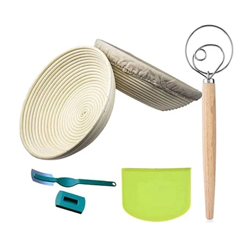 

Round Proofing Basket Banneton Proofing Basket Proofing Bowl Brotform for Bread Sourdough Dough with Liner(12 Inches)